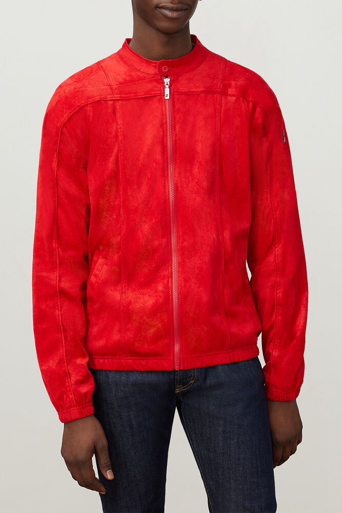 Fila Jacket Mens Red - Terrinda - Philippines 6530984-IZ